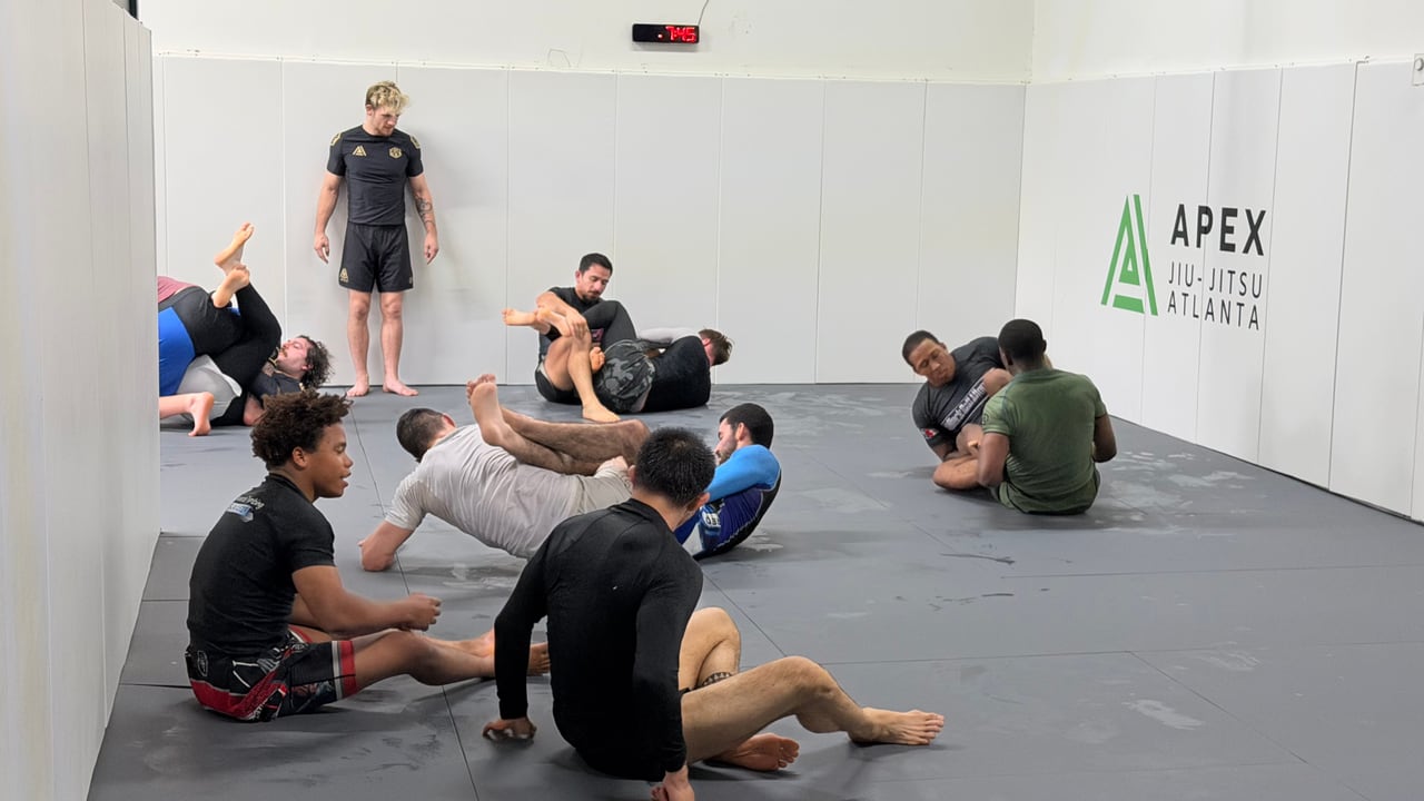 No-Gi students training together at Apex Jiu-Jitsu Atlanta