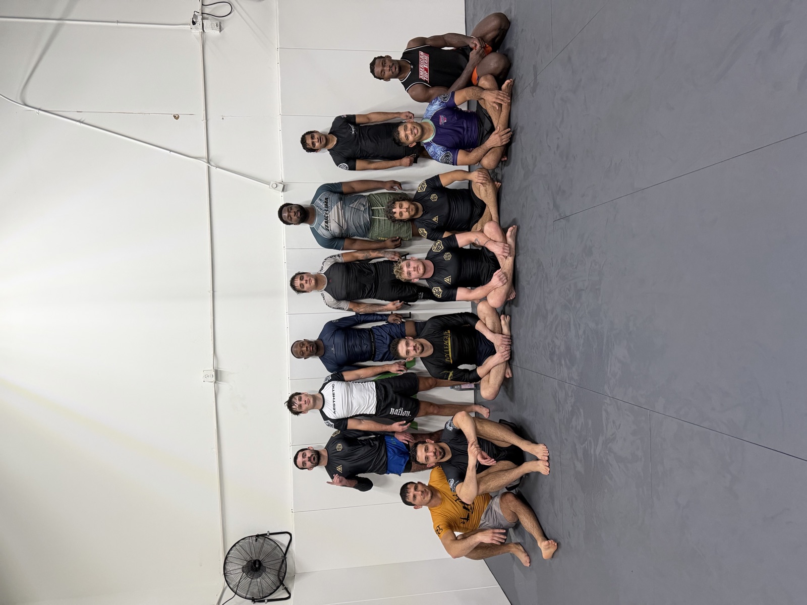 Apex Jiu-Jitsu Atlanta No-Gi team after training in the remodeled gym
